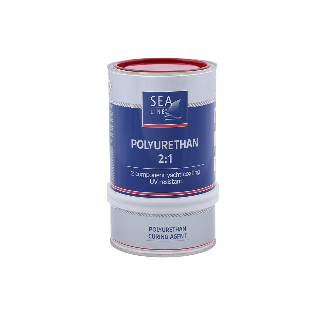 SEA-LINE 2-JŲ KOMPONENTŲ POLIURETANINIAI DAŽAI 0,75L RAUDONI-RAL-3033