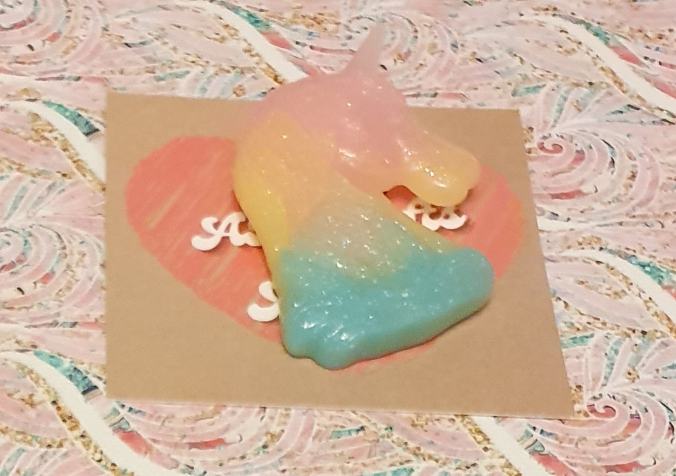 Large unicorn brooch - rainbow