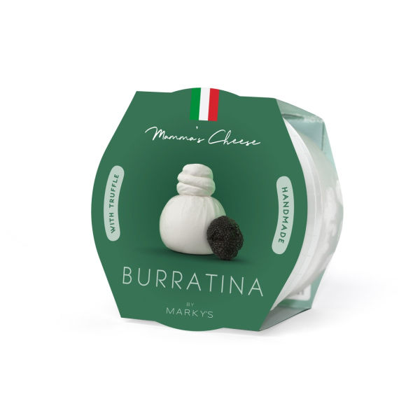 Burratina Cheese With Truffles, Knotted
