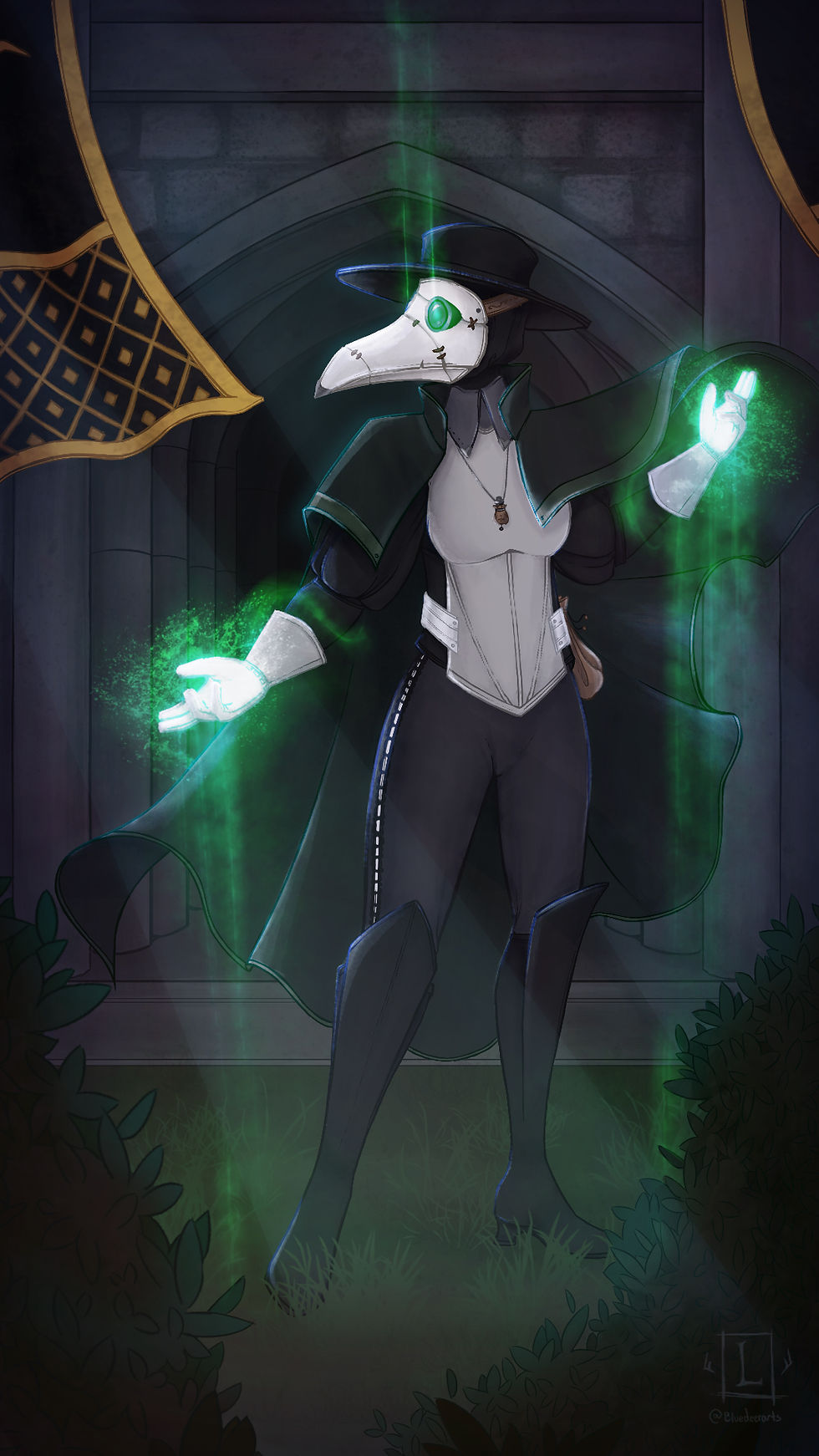 Full Character, Full Render with background