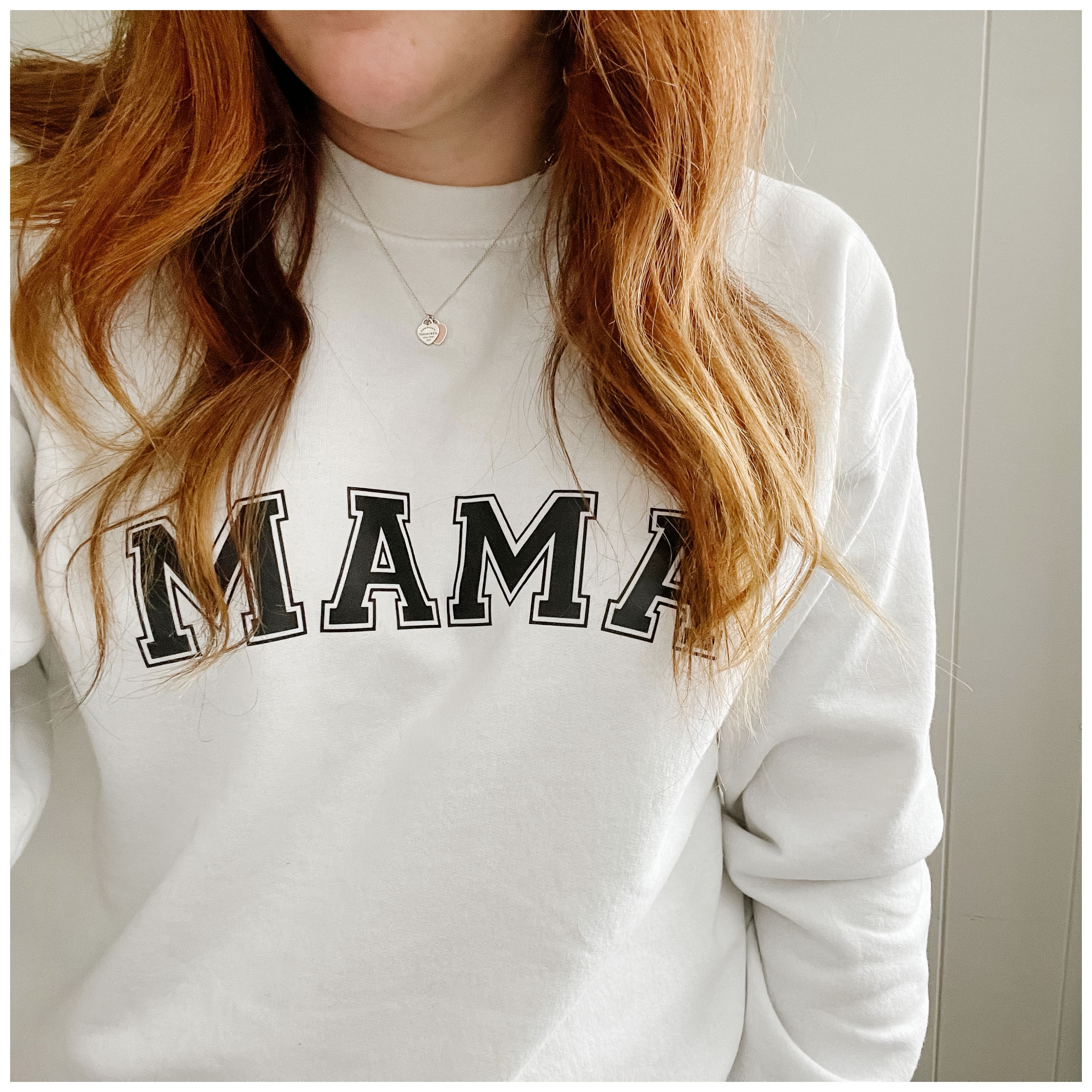 Mom/Dad Varsity Crewneck Sweater