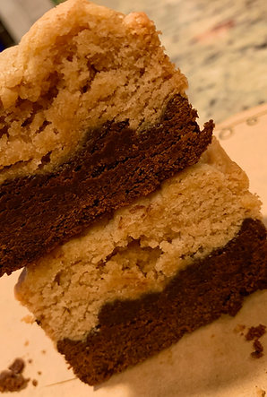 PEANUT BUTTER BROOKIE Brownie