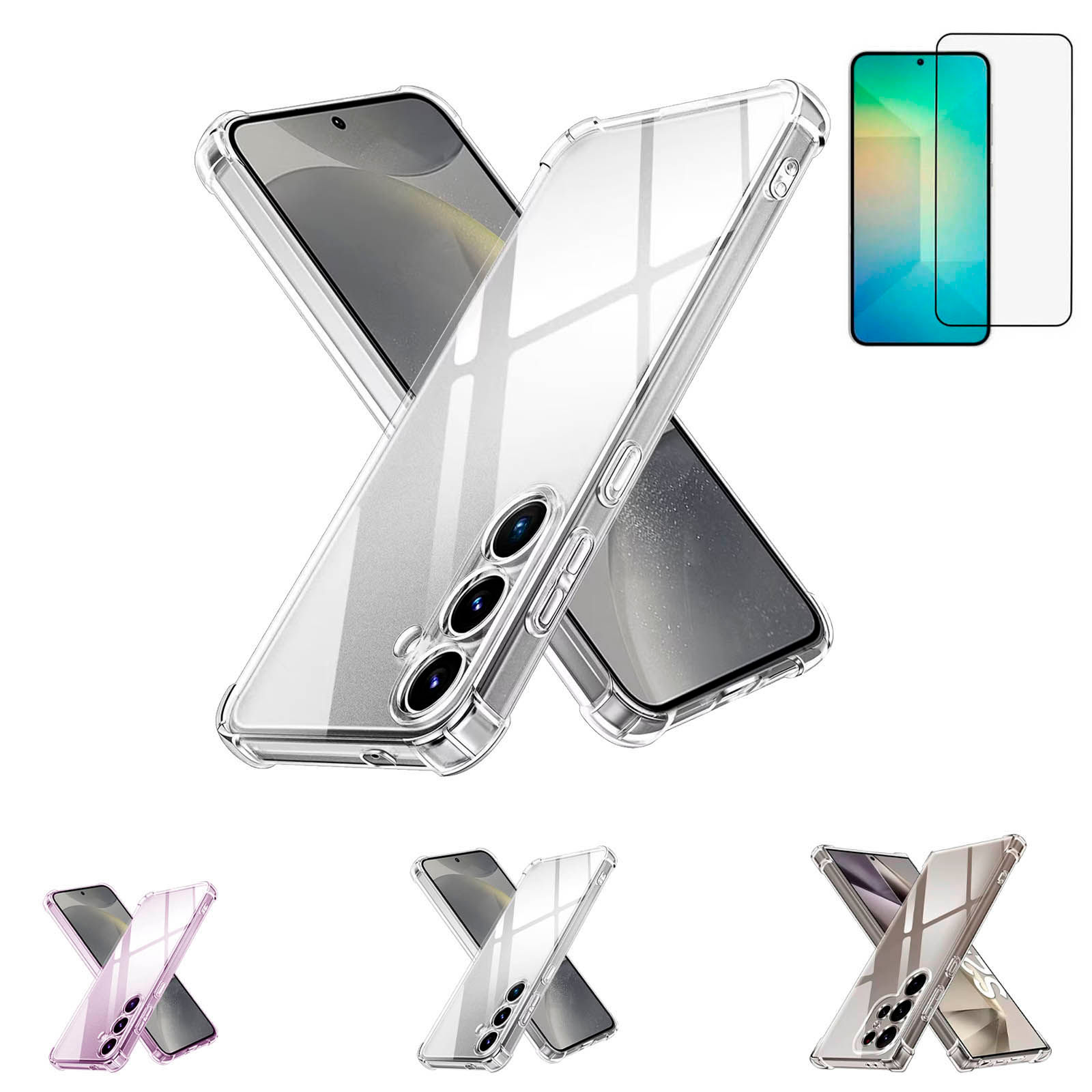 Funda Transparente Samsung Galaxy S25 S25 Plus S25 Ultra