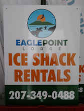 Flat Faced Sign Eagle Point Ice Shack tn