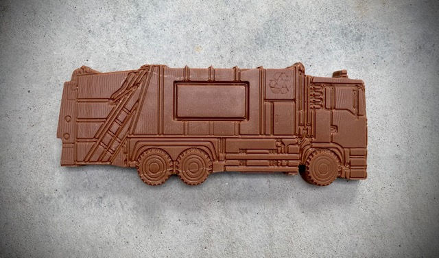 Thumbnail: Chocolade Vrachtauto vuilniswagen