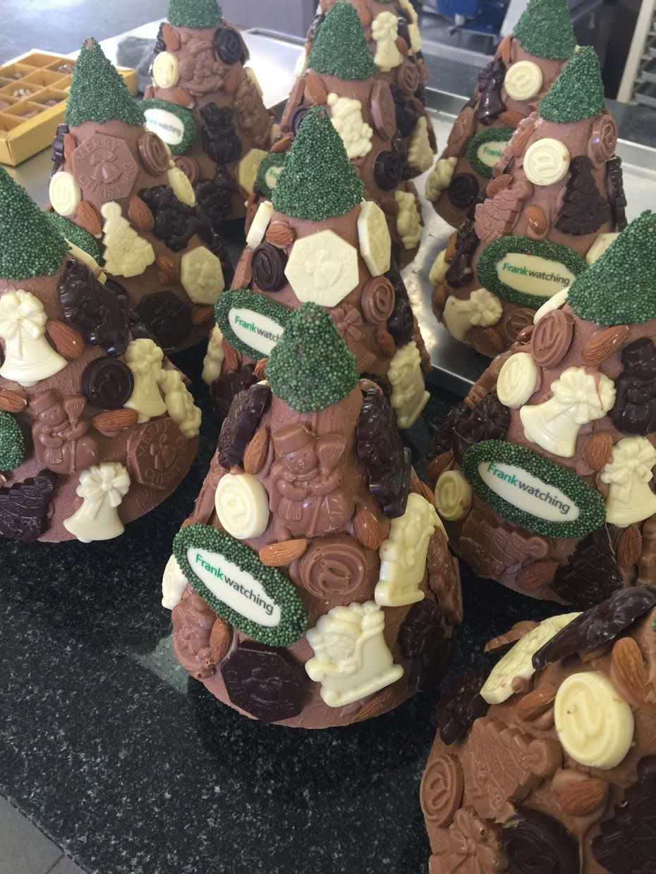 Thumbnail: Chocolade kerstboom XXL 650 gram
