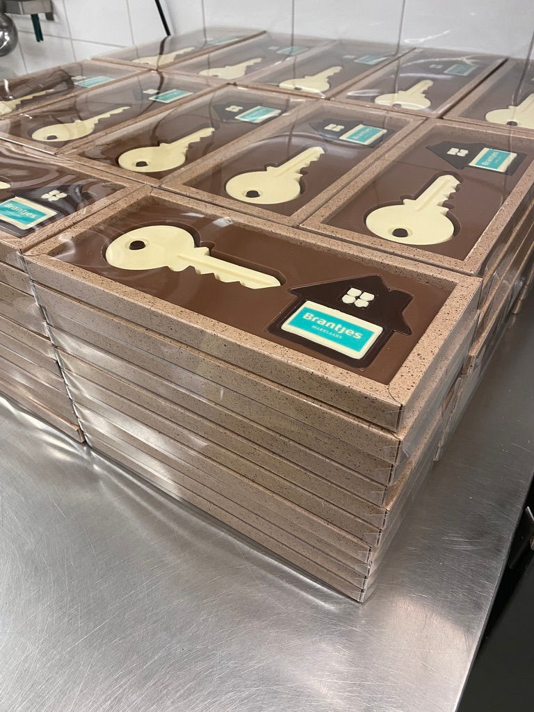 Thumbnail: Chocolade tablet huissleutel XL