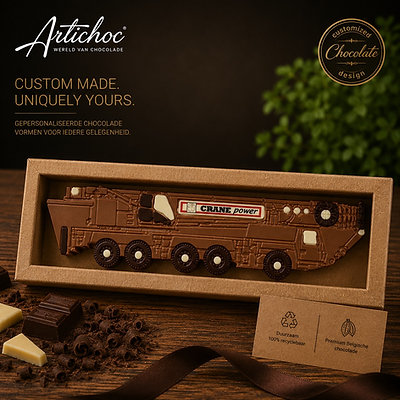 Chocolade Vrachtauto mobiele kraan