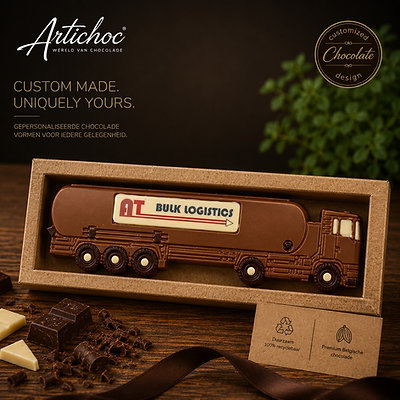 Chocolade Vrachtauto bulkoplegger