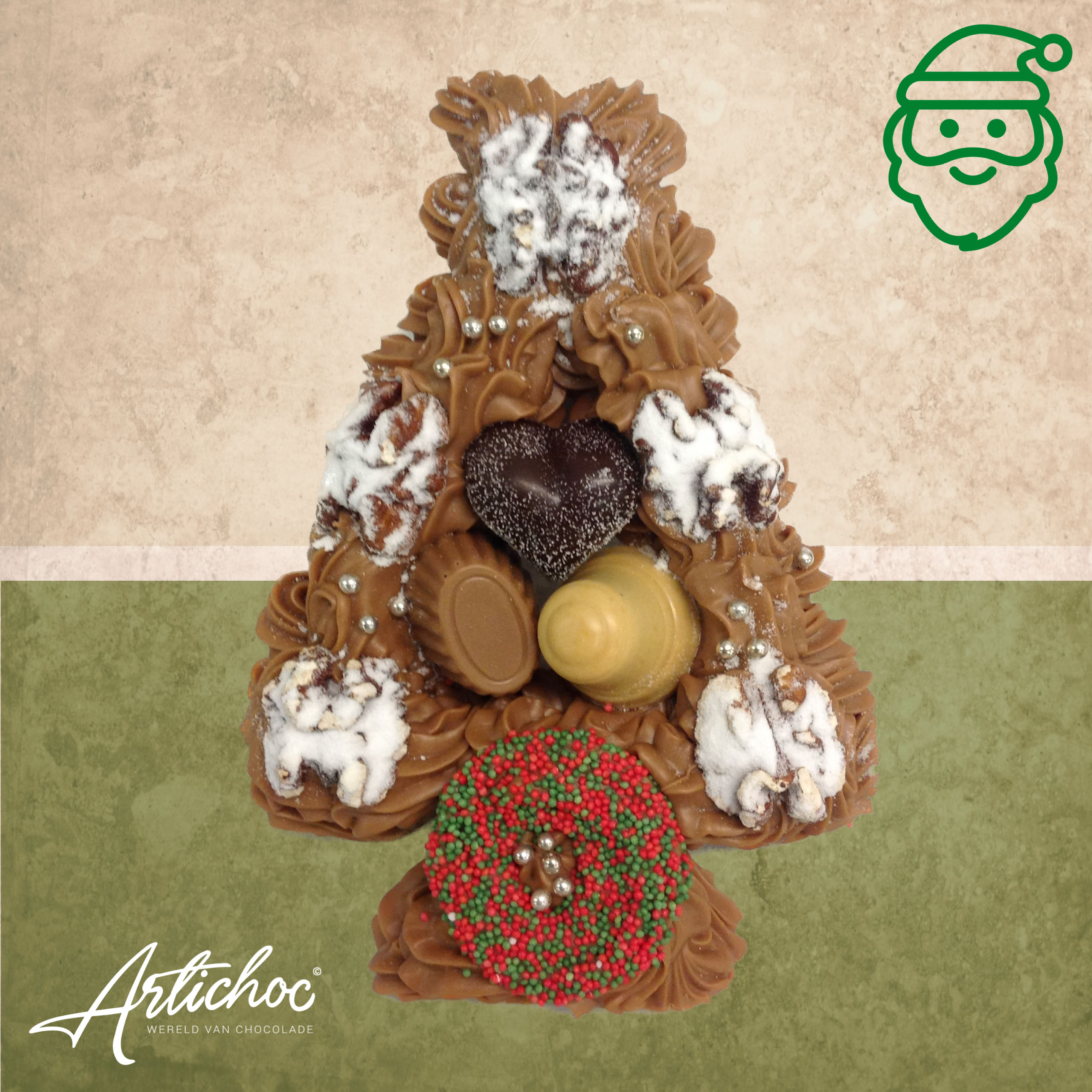 Chocolade kerstboom decoratie 275 gram