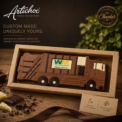 Chocolade Vrachtauto vuilniswagen