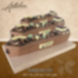 Binnenvaart schip van chocolade