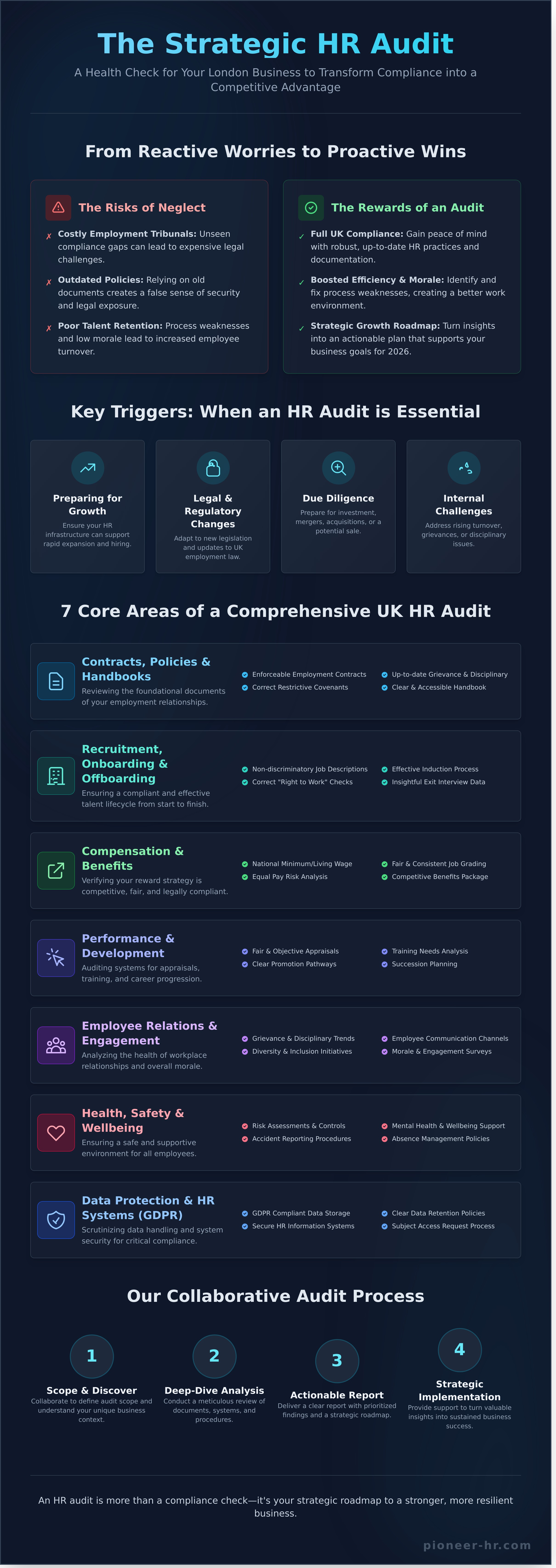 Hr audit services london infographic - visual guide