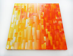 famous abstract paintings in Miami Beach Florida at Laelanie Art Gallery created by Miami based artist Laelanie Larach