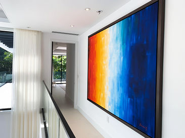 custom abstract art created by the famous abstract artist Laelanie Larach