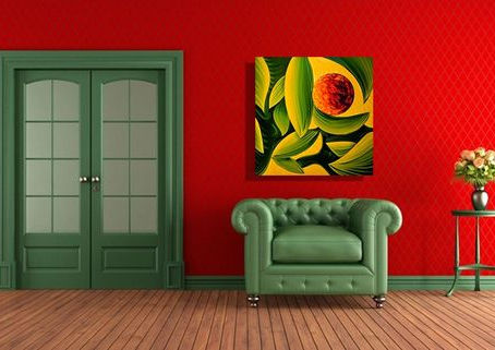 Florida Iconic Colorful Contemporary Abstract Art created by Miami Based Artist Laelanie Larach at Laelanie Art Gallery in Style