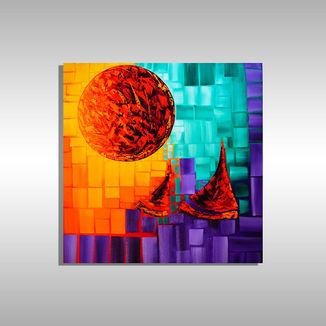 Contemporary art for sale in Miami Beach created by the talented Miami-based artist Laelanie Larach at Laelanie Art Gallery