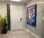 Miami marathon selected the famous Miami based artist Laelanie Larach to design this year ribbon medal