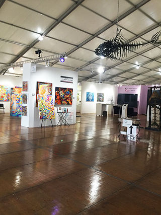 art exhibition of the artist Laelanie Larach at Laelanie Art Gallery in Miami Florida