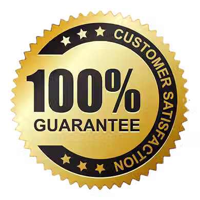 100% satisfaction guarantee