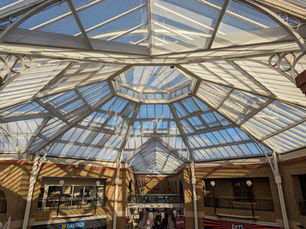 Aesthetic Debris Netting Installation – Market Place, Greater London