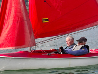 Humphrey and Gerry in Red Hansa