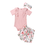 Thumbnail: Summer Clothing Kids Clothes Sleeveless  Bodysuit Shorts Headband 3Pcs 