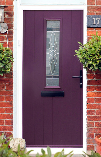 Solidor Composite Door - Ludlow - Rich Aubergine