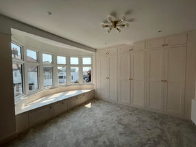 Bespoke bedroom wardrobe and windows