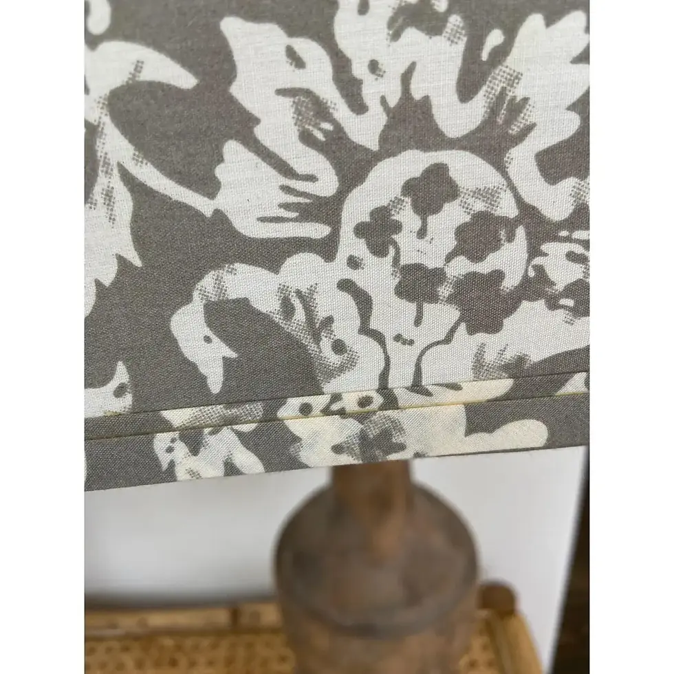 Thumbnail: Pair Aidan Gray Lamps w/ Original  Print Shades