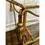 Thumbnail: Vintage Italian Gilt Metal Tole Rope & Tassel Bar Cart