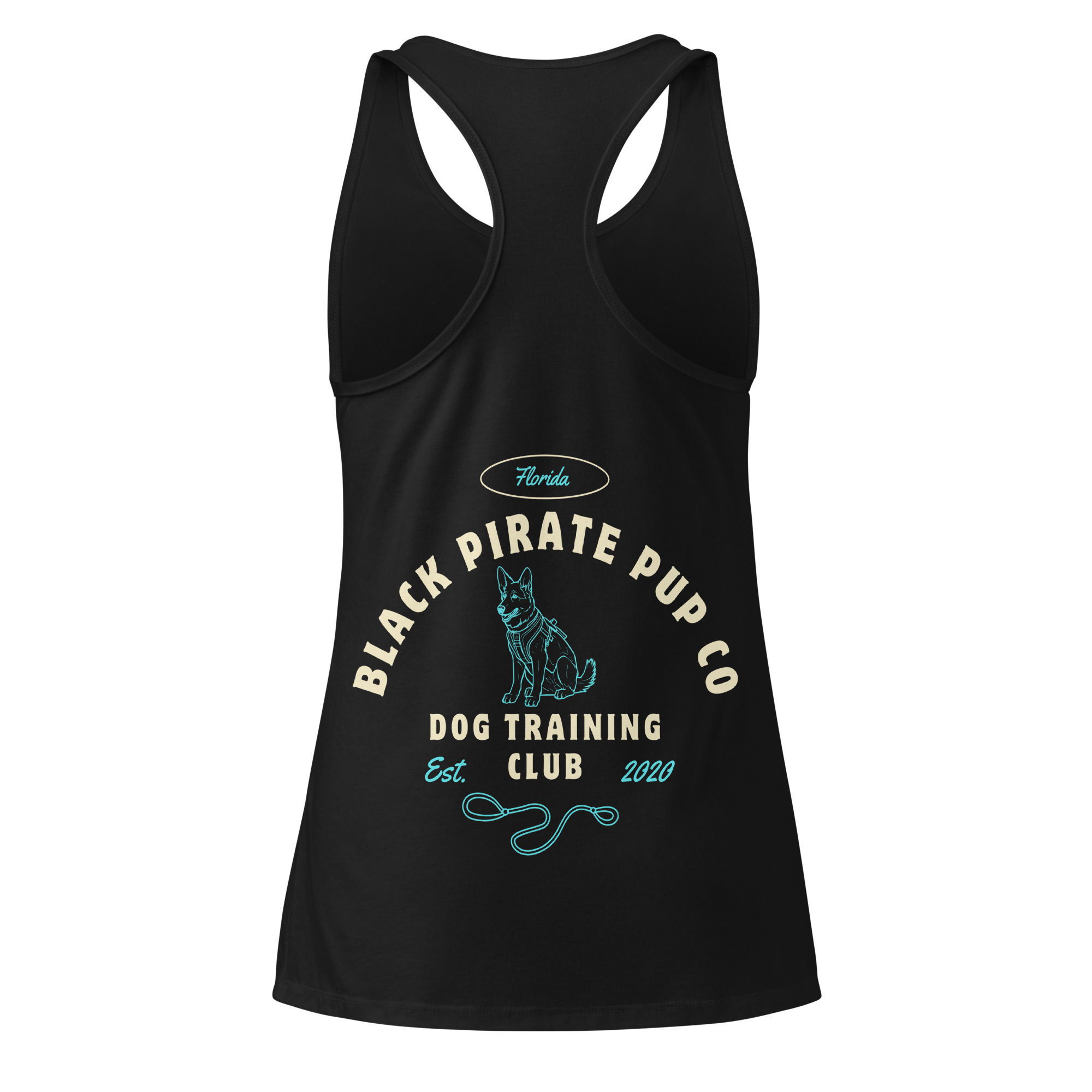 Women’s Classic Black fitted racerback tank