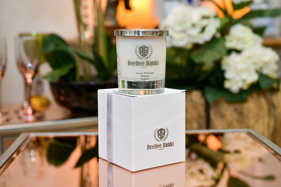 Thumbnail: CASHMERE MUSK & PATCHOULI PERFUMED CANDLE (30CL Clear Glass)