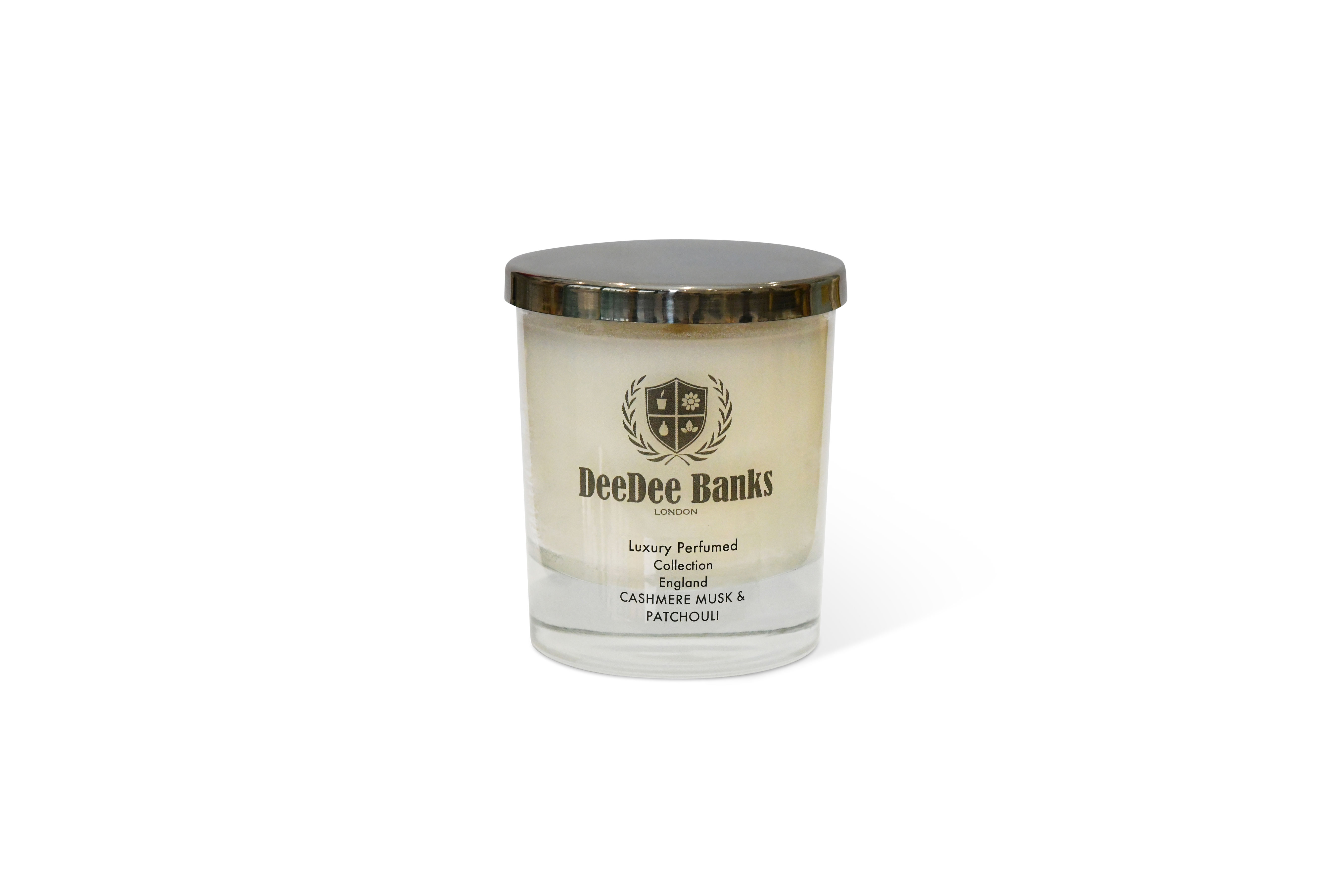 CASHMERE MUSK & PATCHOULI PERFUMED CANDLE (30CL Clear Glass)
