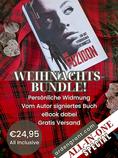 Weihnachtsgeschenk Bundle signiertes Buch mit Widmung eBook Gratis Versand arden grant das fuzidon