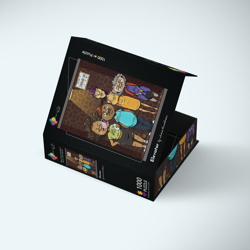 Thumbnail: Elevator flat box with slightly open lid