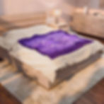 Thumbnail: Pinstripe Lilac Throw Blanket 