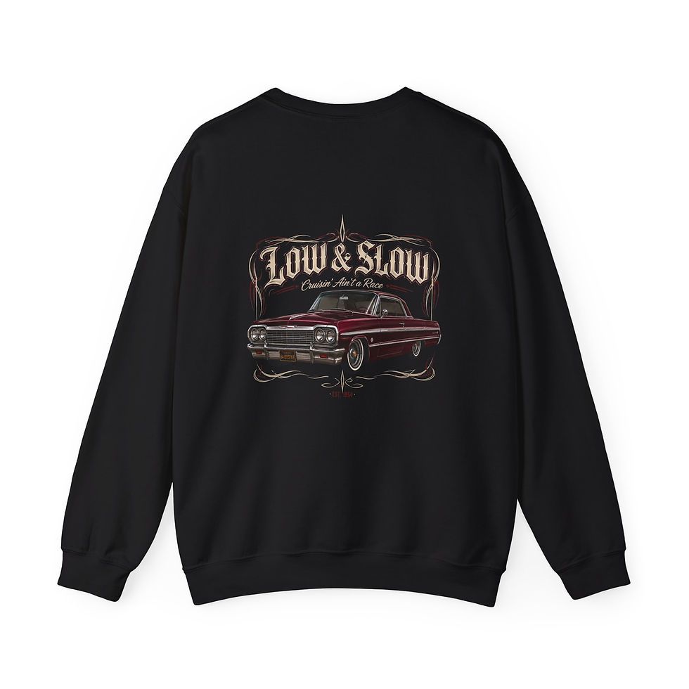 Thumbnail: Low & Slow Lowrider Crewneck Sweatshirt