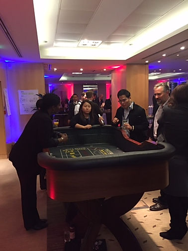 Casino tables for hire for casino nights and Casino Royale theme