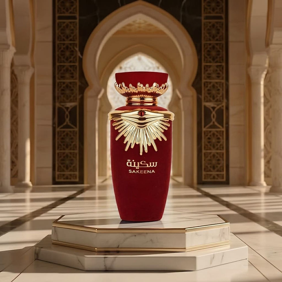 Parfum Sakeena Lattafa rouge velours : prestige oriental à Paris, Lyon, Bordeaux et Condé-sur-l'Escaut chez Elite Cosmétique.