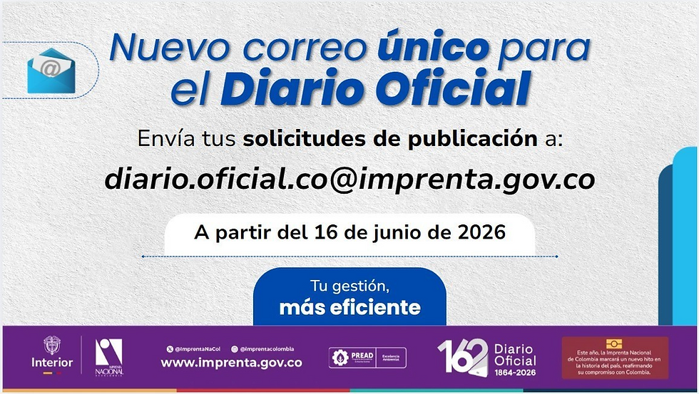 Nuevo Correo del Diario Oficial