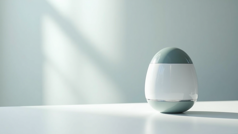 Close-up view of a high-frequency skincare device on a white surface