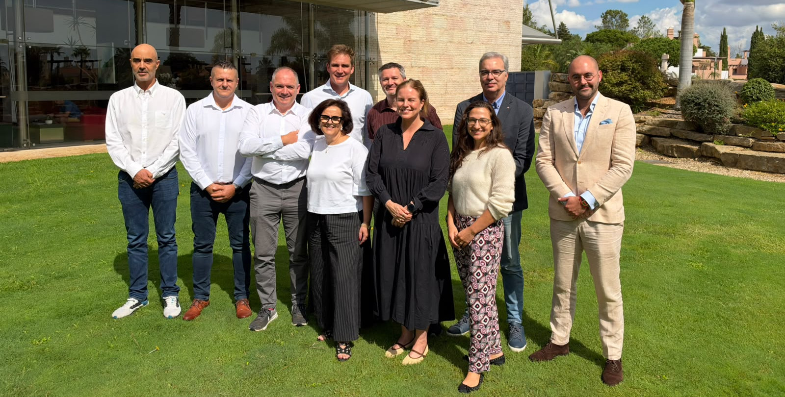 From left: Goncalo Rodriguez, Laslo Szabo, Dermot Brown, Sabina Portela, Florian Köbler, Steinar Myhre Knutsen, Karin Tanderø Schaug, Hanna Kilmik, Nuno Barroso, Joost Eveleens. Miguel Mayo was not present when this picture was taken.