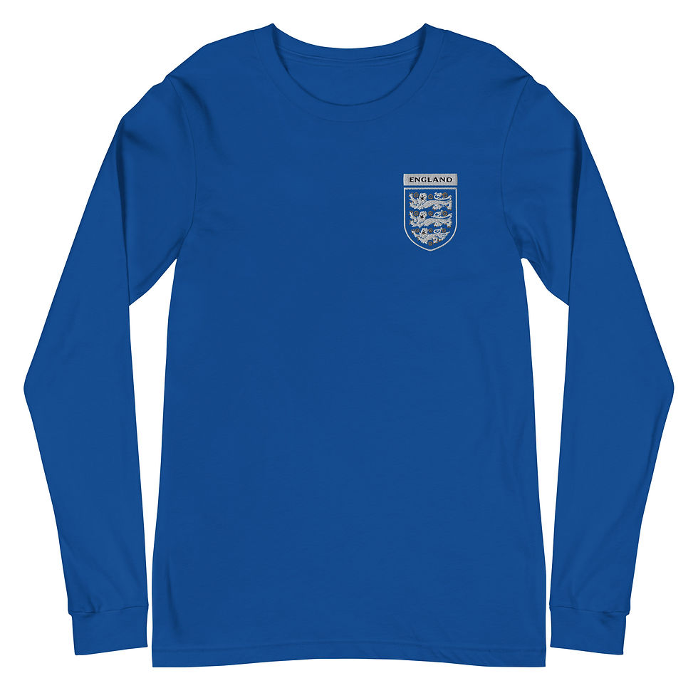 Thumbnail: ENGLAND Football Team | Casual Jersey | Unisex Long Sleeve Tee