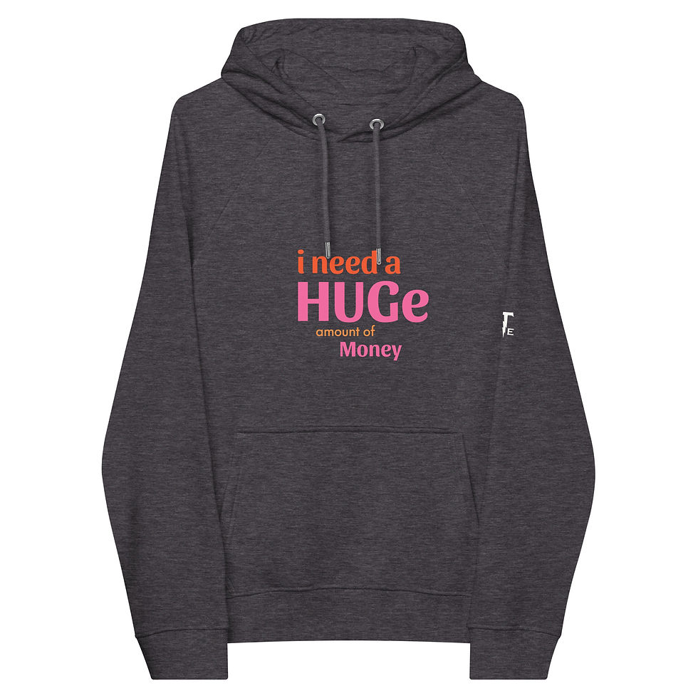 Thumbnail: Unisex eco raglan Meme hoodie funny tees