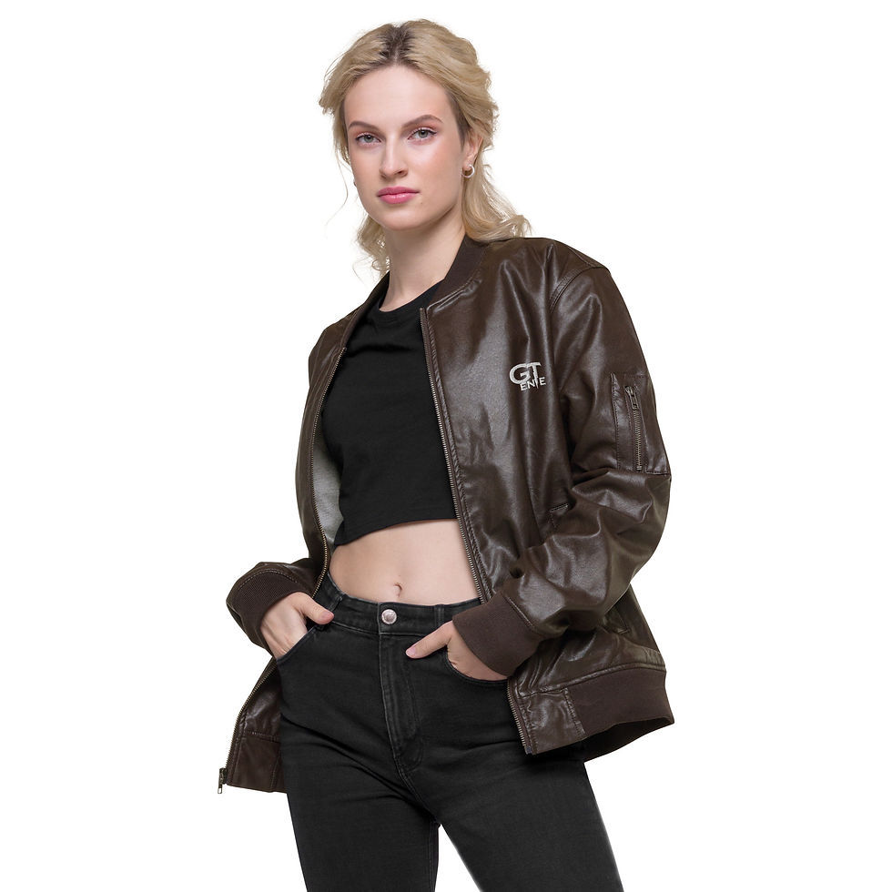 Thumbnail: Leather Bomber Jacket by Gente Unisex