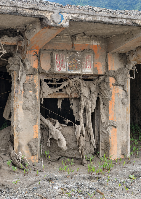 Flood-Damaged Building Interior