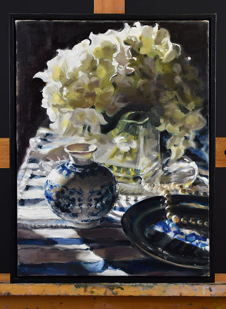 "From the Desk of Sally G.", oil on canvas, 2023