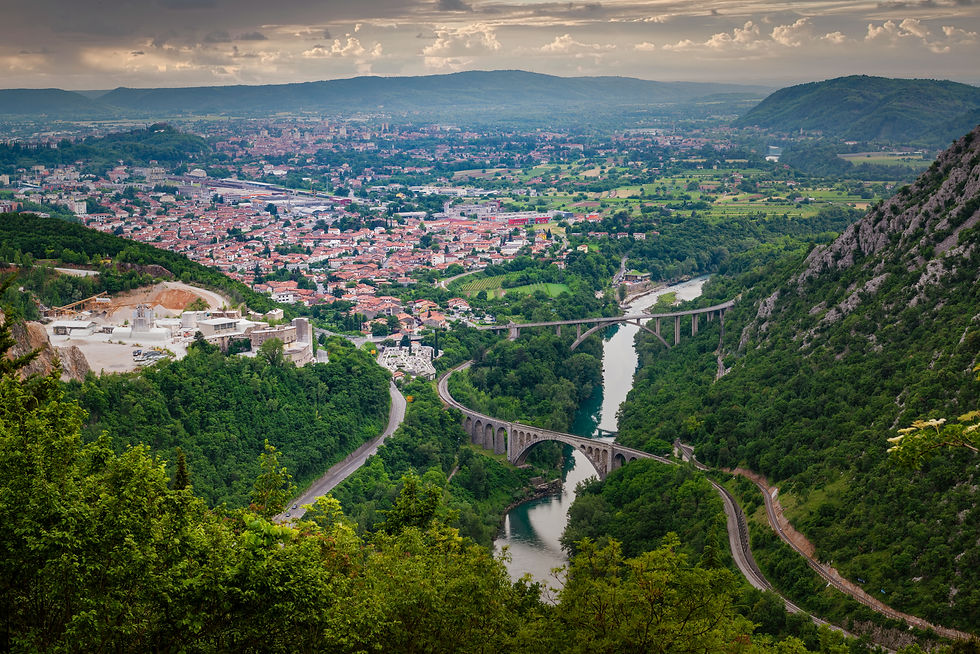 Panoramic view of Goriška region