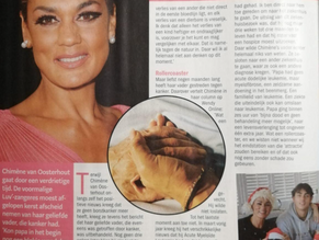 Chimène van Oosterhout furious at Weekend magazine!!!